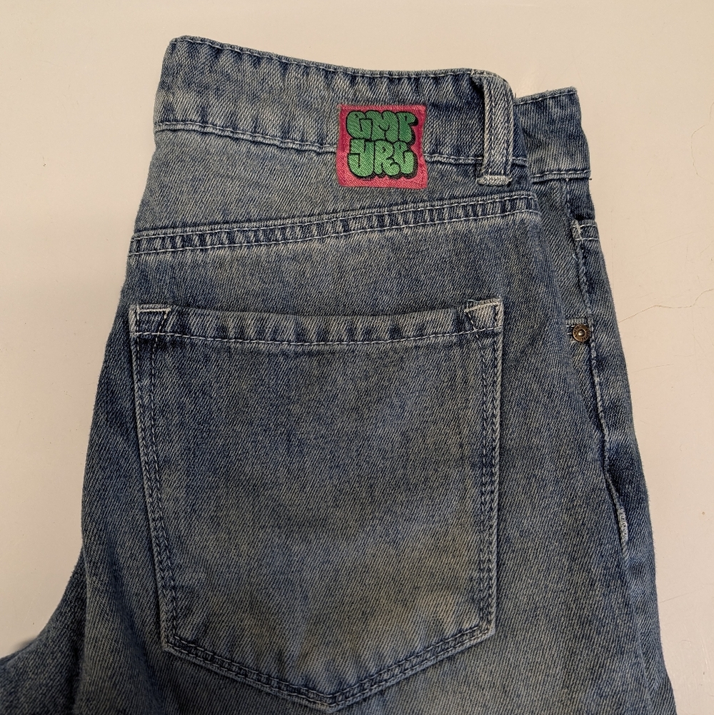 Empyre Oversized Baggy Denim Shorts - Women's Size 0 - Vintage Skater Vibes - Picture 10 of 10